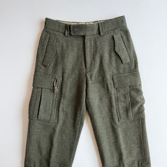 Polo Ralph Lauren (32x30) 100% Wool Tweed Military Green Cargo Pants