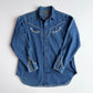 VNTG Ralph Lauren Polo Country (XL) Western Pearl Snap Denim Shirt