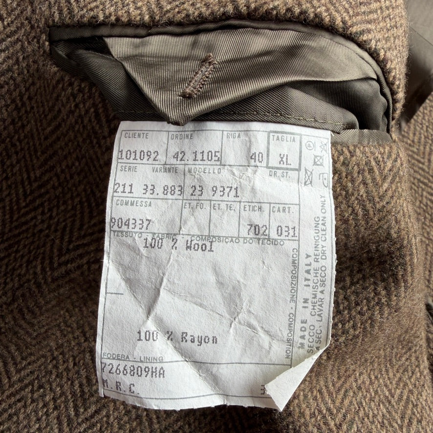 Polo Ralph Lauren (46L, XL) Olive Herringbone Wool Hacking Jacket