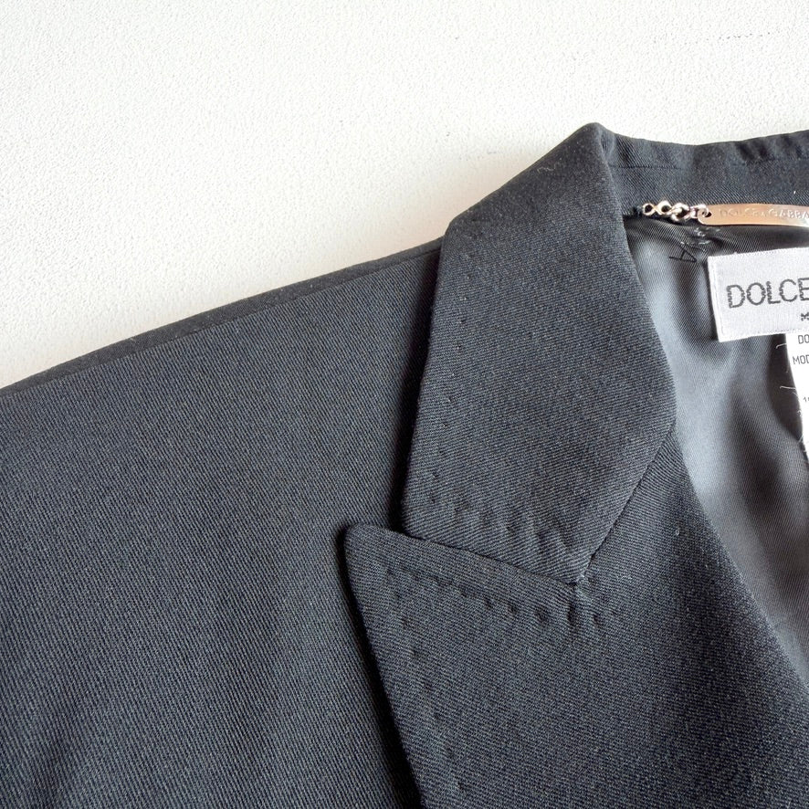 VNTG NWT Dolce & Gabbana (44IT, 36/38US) Double Breast Wool Suit Jacket
