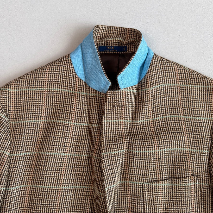 Polo Ralph Lauren (44L) Linen/Silk Overcheck Soft Tailored Sport Coat