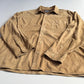 Polo Ralph Lauren (L) Suede Leather Tan Button Front Long Sleeve Shirt