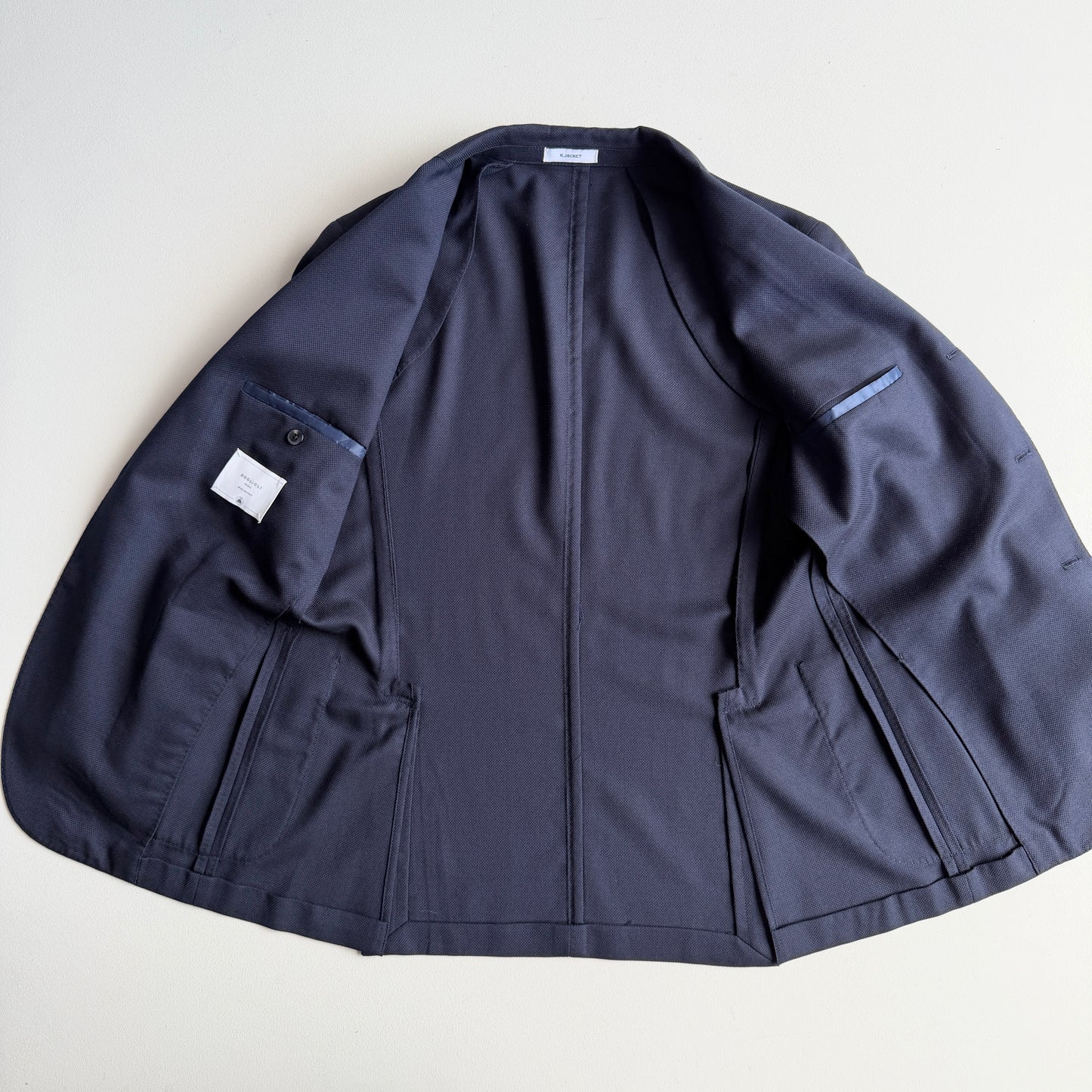 Boglioli (50 IT) Navy Blue 100% Wool Unstructured 3-2 Roll K Jacket Sport Coat