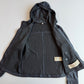 Burberry Brit (M) Leather Slate Blue Zip Hooded Jacket