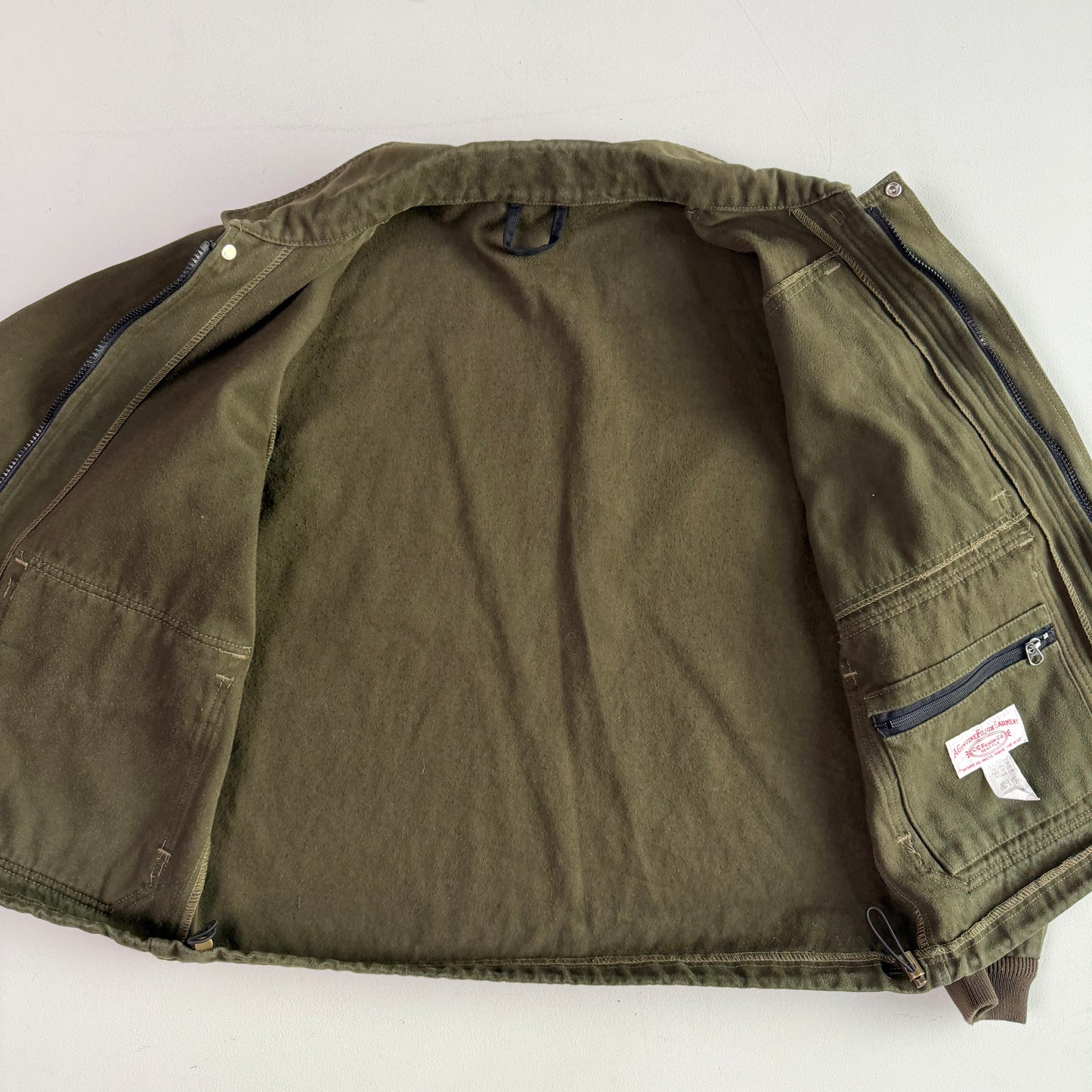 Filson (M) Forest Green Moleskin Cotton Workwear Jacket