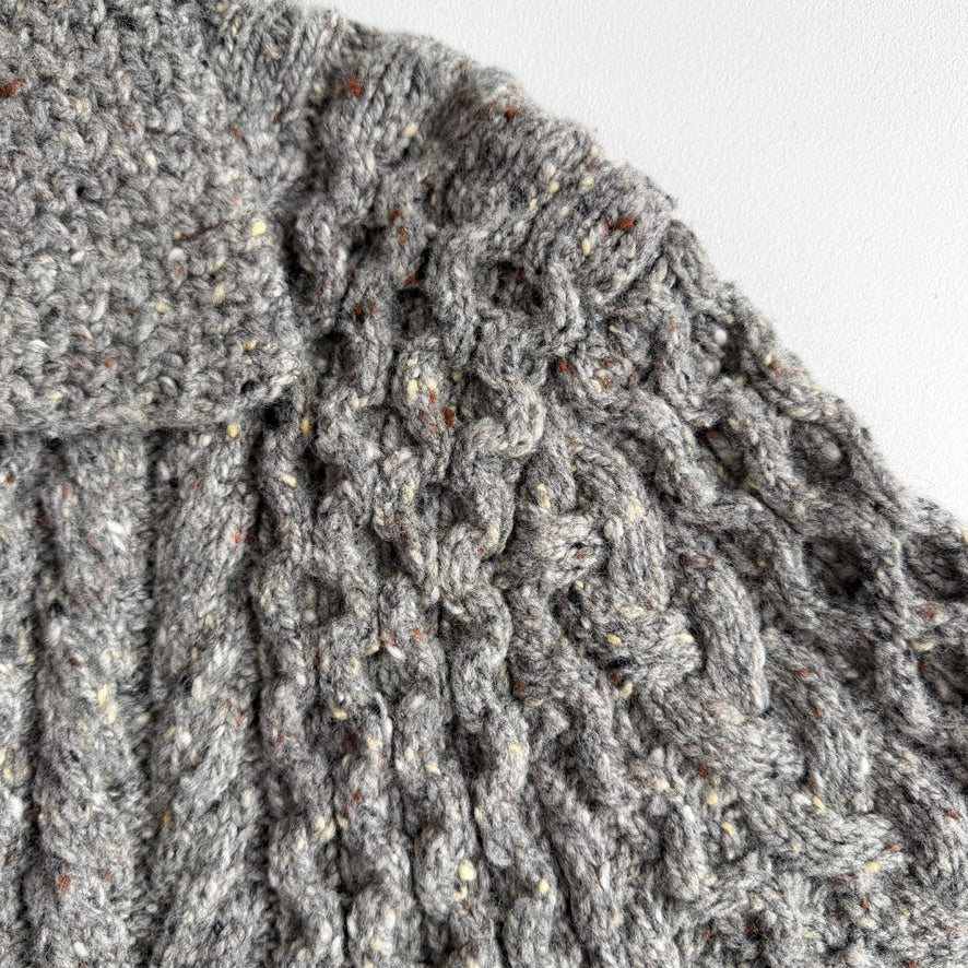 RRL Ralph Lauren (2XL) Wool Rust Specked/Heathered Cardigan Sweater