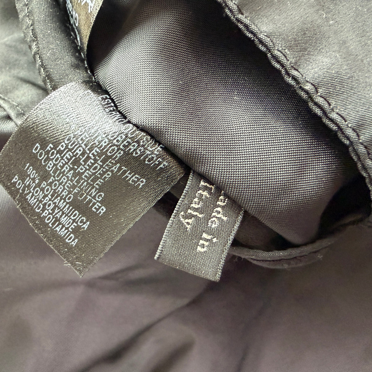 Z Zegna (54 /XL) Leather Charcoal Gray Motorcycle Utility Coat Jcket