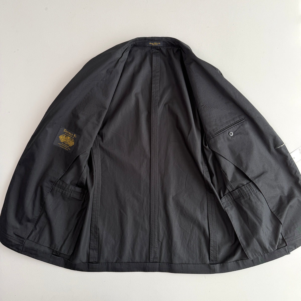 NWT RRL Ralph Lauren (44L) Tuxedo Western Cotton/Linen Black Jacket