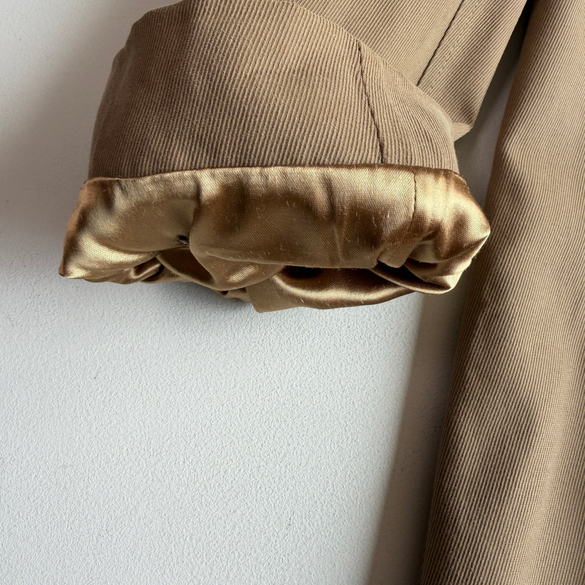 VNTG NWT Burberry (42R /52IT) Calvary Twill Wool Lined Balmacaan Coat