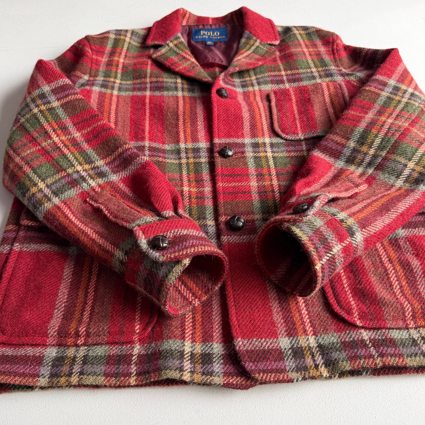 Polo Ralph Lauren (44R) Tartan Wool/Alpaca Unstructured Tweed Sport Coat