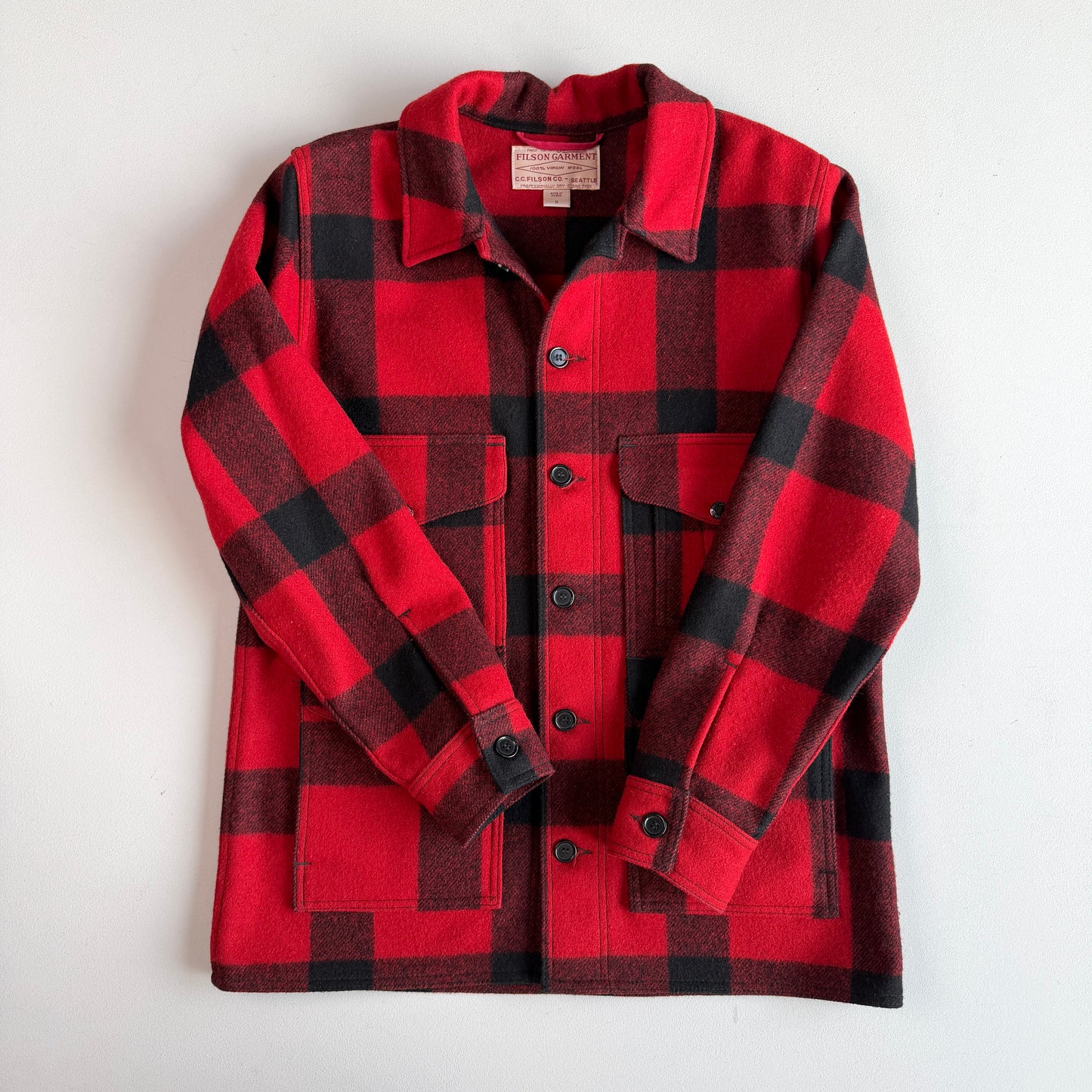 Filson (M) Buffalo Plaid Cruiser Mackinaw Wool Jacket