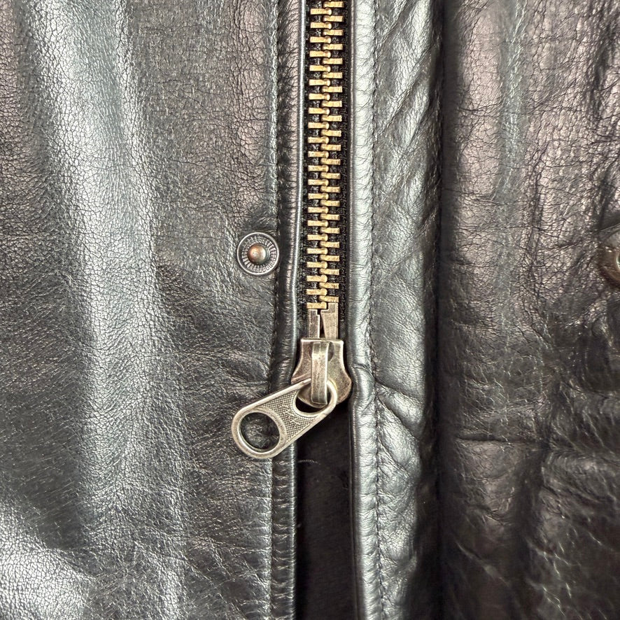 Polo Ralph Lauren (XL) Black Leather Field Coat