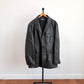 Polo Ralph Lauren (2XL) Black Leather Half-Norfolk Sport Field Coat