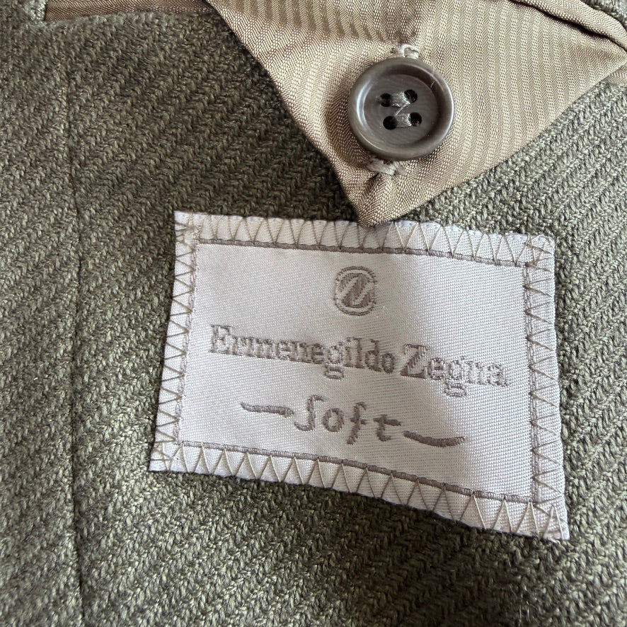 Ermenegildo Zegna (52IT) Sage Silk/Cashmere Casual Sport Coat