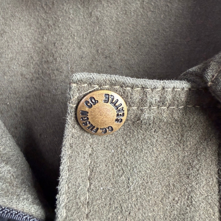 Filson (M) Forest Green Moleskin Cotton Workwear Jacket