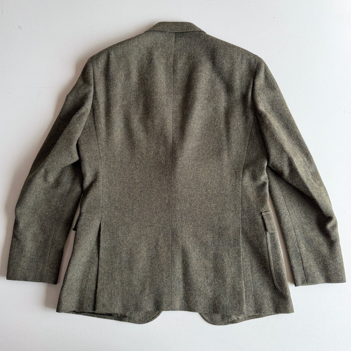 NWOT Polo Ralph Lauren (44L) Olive Green Wool/Cotton Tweed Moon Mill Fabric Sport Coat