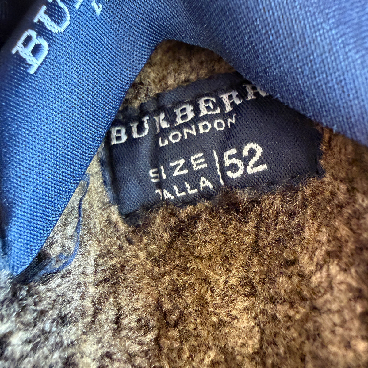 Burberry London (52) Lamb Shearling Suede Leather Black/Bronze Jacket