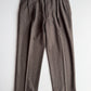 VNTG Polo Ralph Lauren (37x33) Dual Cinch-Back Melange Tweed Wool Trouser Pants