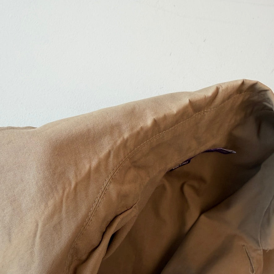 Ralph Lauren Purple Label (L) 100% Cotton Khaki Car Coat