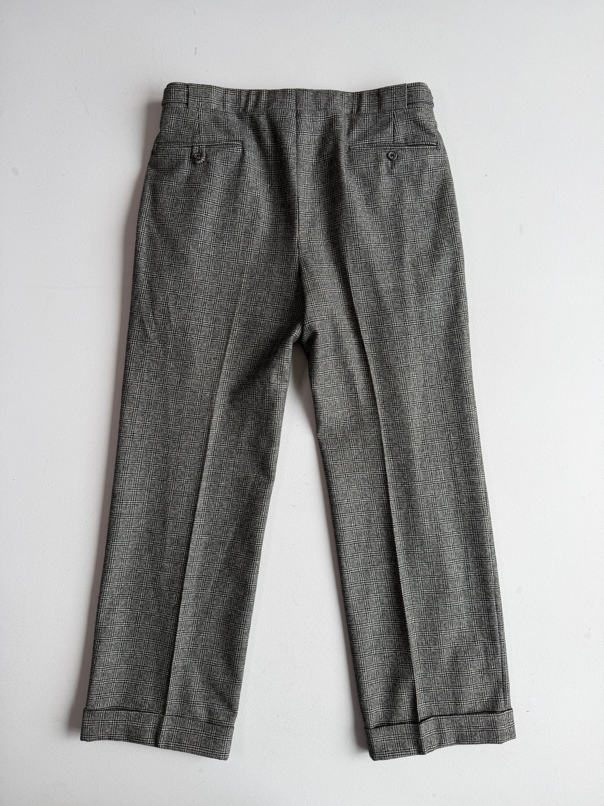 VNTG Polo Ralph Lauren (42R - 34x30) Wool Flannel Glen Check Three-Piece Suit