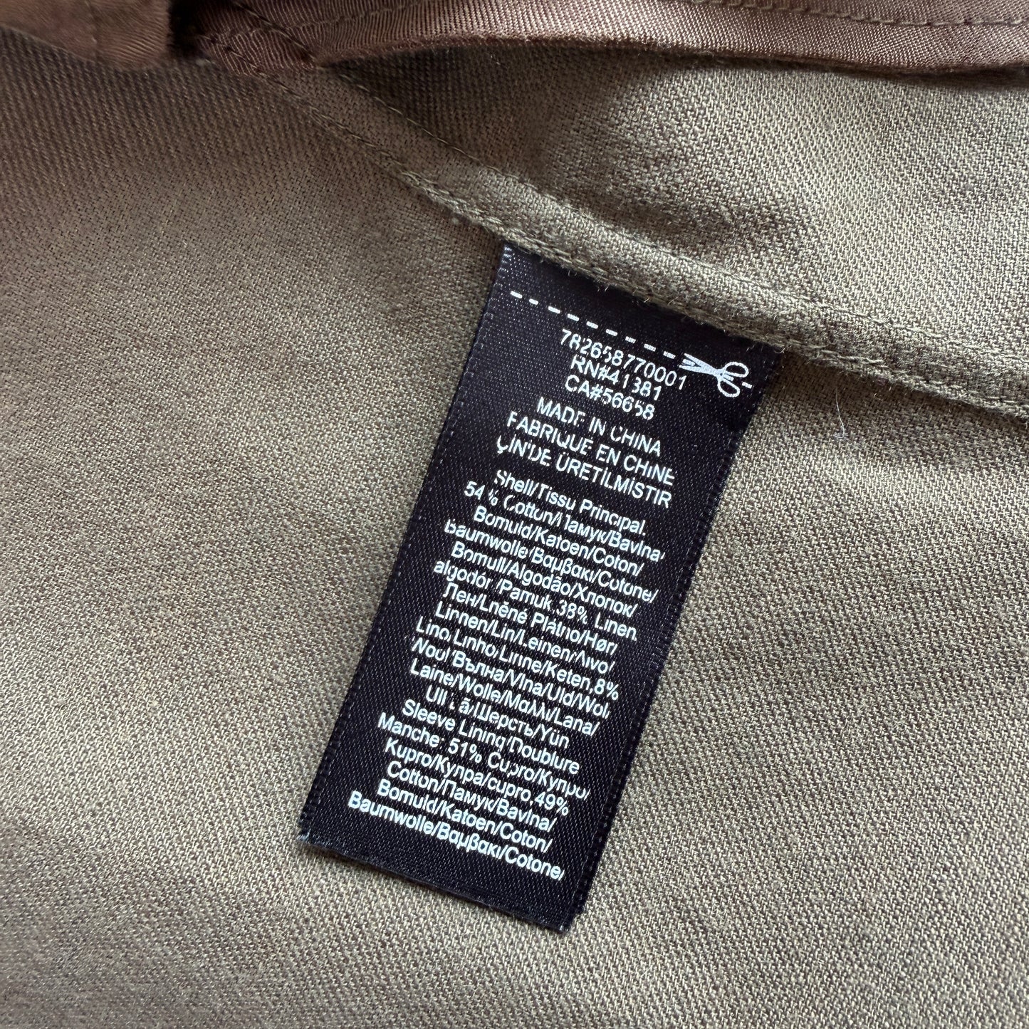 NWOT RRL Ralph Lauren (XL) Cotton/Linen/Wool Half-Lined Unstructured Sports Coat