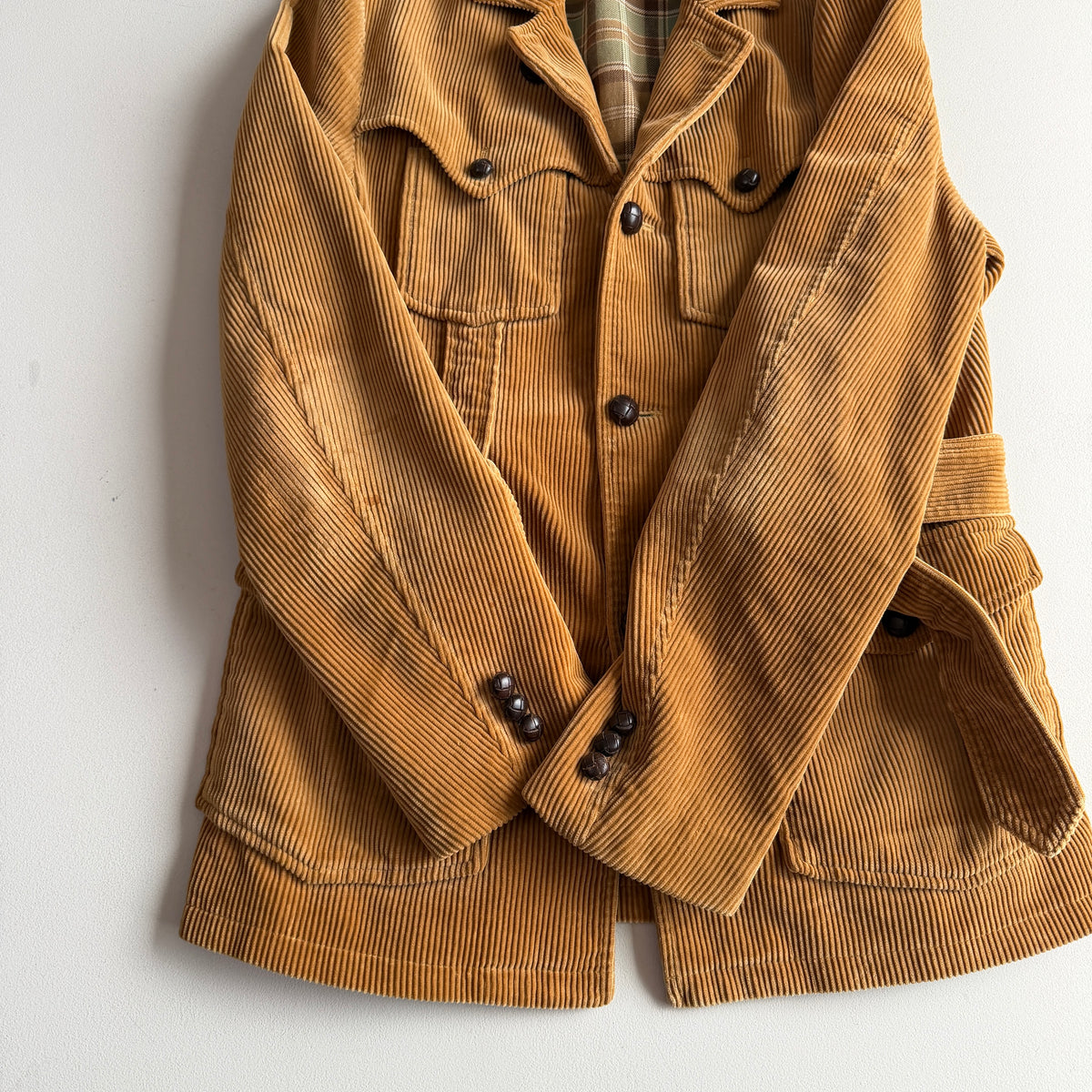 Polo Ralph Lauren (S) Norfolk Corduroy Belted Tan Coat Jacket