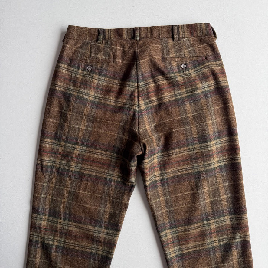 Polo Ralph Lauren (36x30) Wool Plaid Flannel Twill Trousers