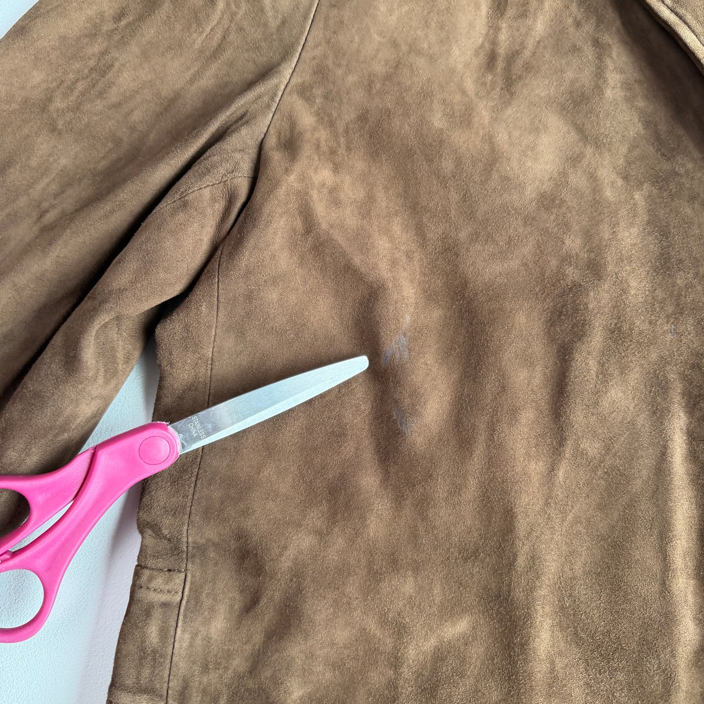 Polo Ralph Lauren (46R) Half-Norfolk Reverse Suede Leather Brown Sport Coat