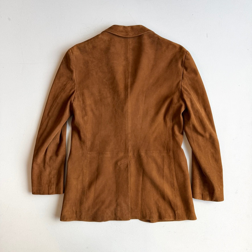 Polo Ralph Lauren (40R) Suede Leather Brown Hacking Jacket Coat
