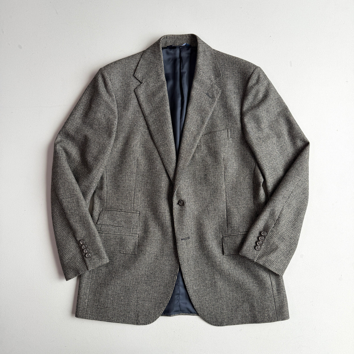 VNTG Polo Ralph Lauren (42R - 34x30) Wool Flannel Glen Check Three-Piece Suit