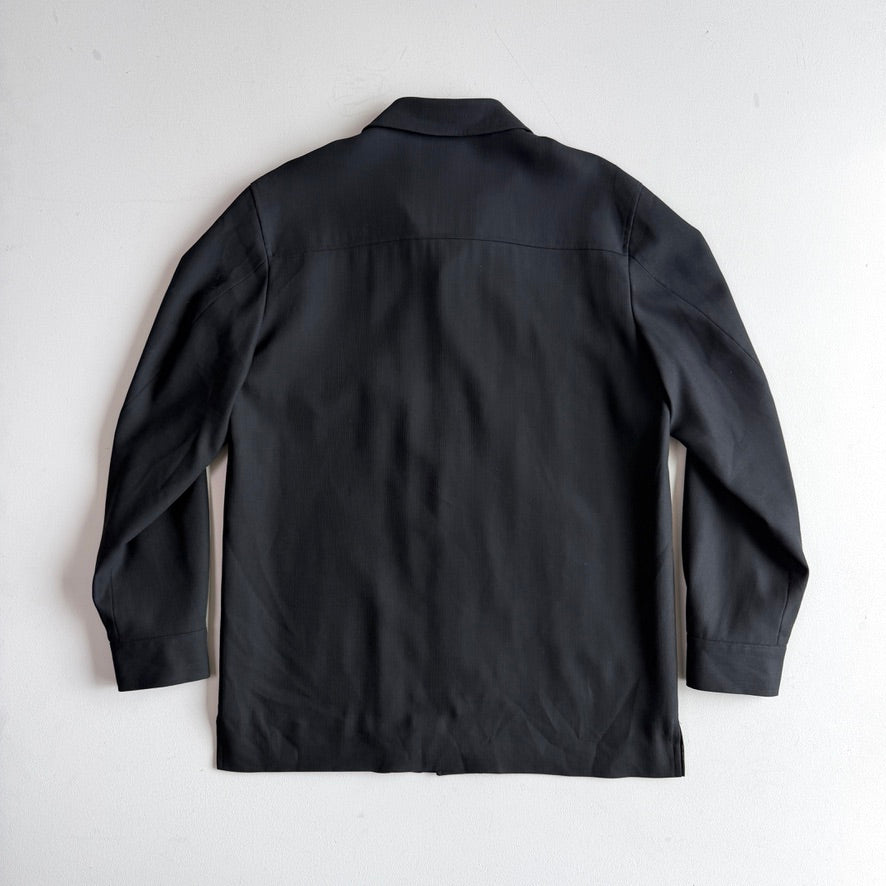 Ermenegildo Zegna (M/50) Black 100% Wool Woven Car Coat