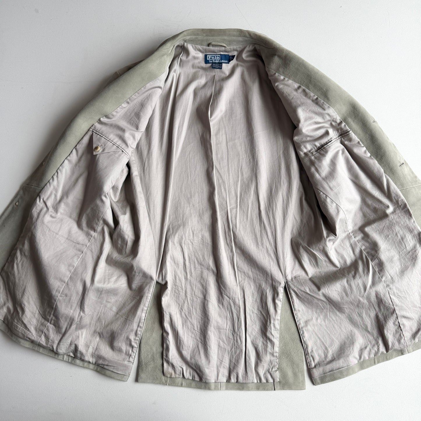 Polo Ralph Lauren (L / 42L) Sage Suede Leather Heavy Western Sport Coat