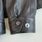 Polo Ralph Lauren (L) Black Glove Soft Leather Plaid Lined Jacket