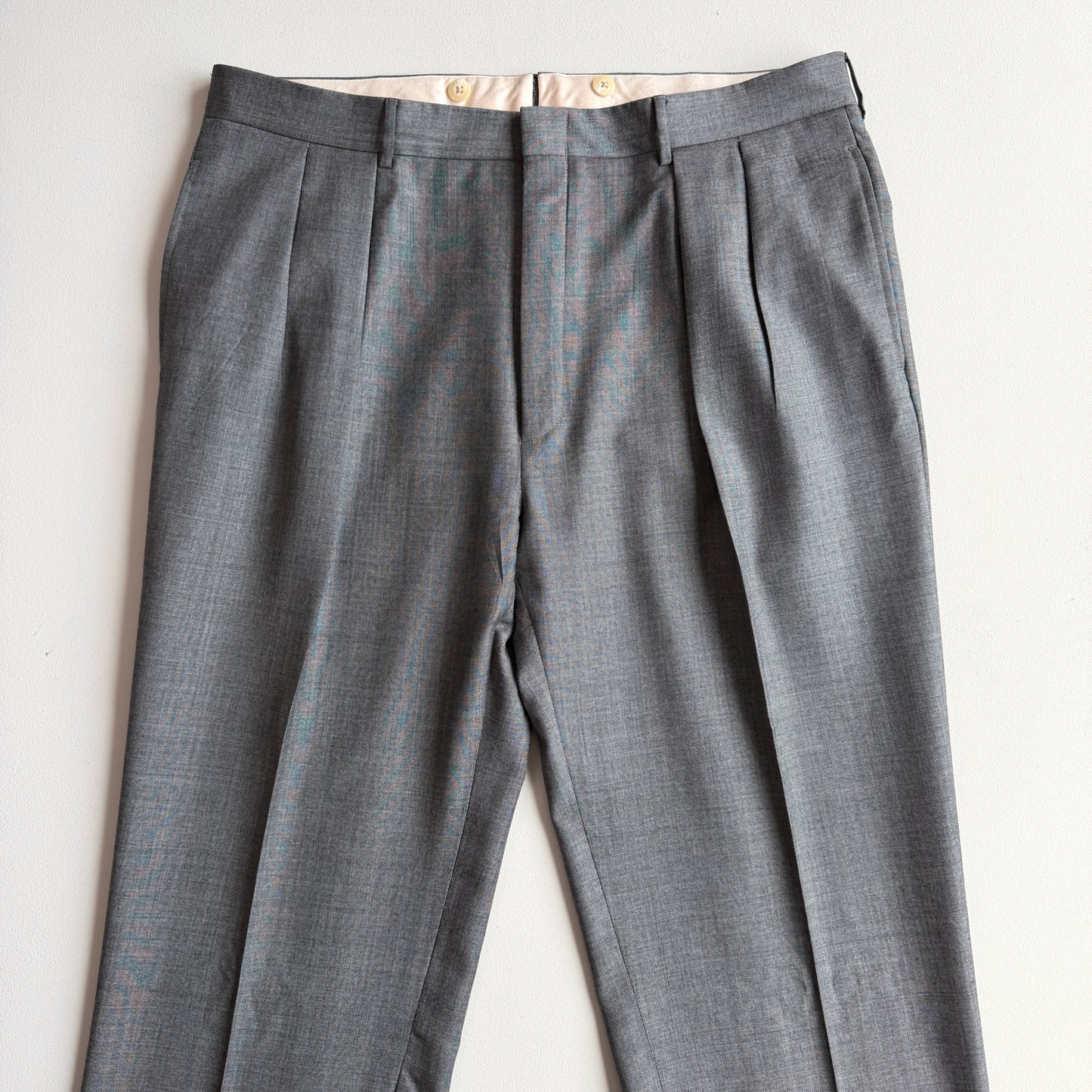 Polo Ralph Lauren (44L, 34x34) 2000s 3-Button Gray Pleated Suit