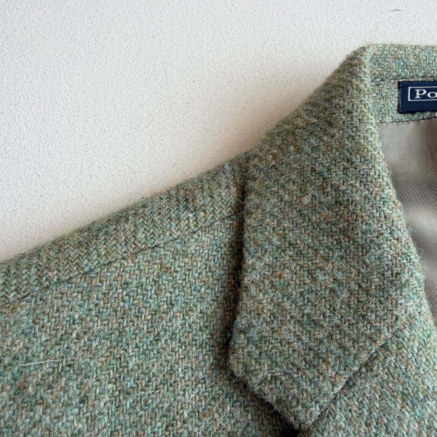 Polo Ralph Lauren (40L) Mint Green Melange Wool Sport Coat