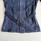 Polo Ralph Lauren (L) Blue Suede Leather Safari Belted Jacket Coat