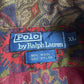 VNTG Polo Ralph Lauren (XL) Wool Paisley Maroon Camp Collar Shirt
