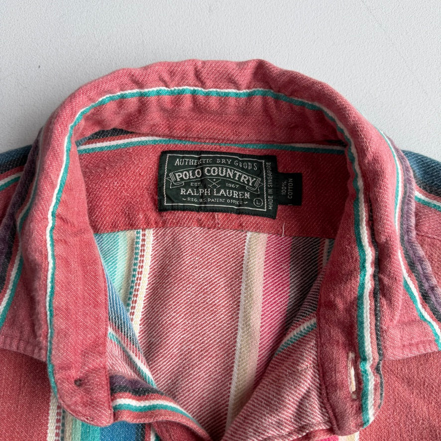 VNTG Ralph Lauren Polo Country (L) Southwest Blanket Cotton Shirt