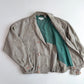 VNTG Giorgio Armani (38IT / M) Linen Blouson Heathered Teal Lined Jacket
