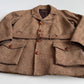 VNTG Paul Stuart (54) Tweed Wool Belted Balmacaan Norfolk-Style Field Coat