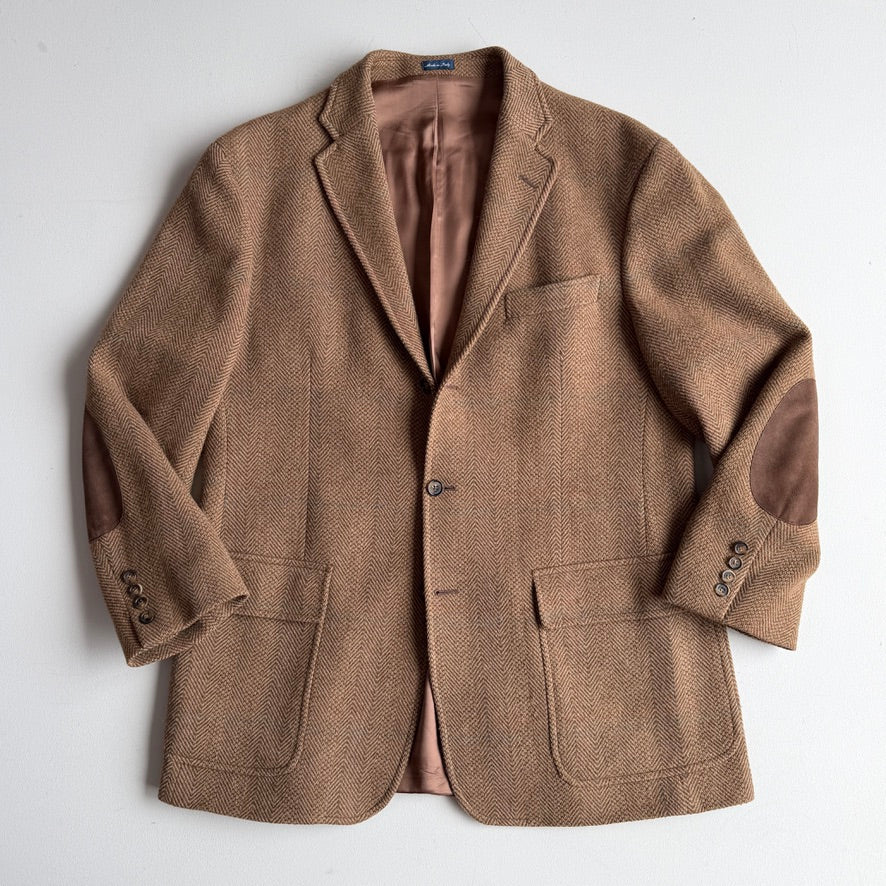 Polo Ralph Lauren (XL) Tweed Wool Multicolor Overcheck Sport Coat