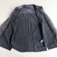 Ralph Lauren Purple Label (L) Skived Lamb Leather Midnight Blue Overshirt