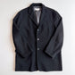Ermenegildo Zegna (L / 52IT) Cotton/Wool Ribbed Off-Black Car Coat