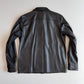 rag & bone (M) Glove-Soft Lamb Leather Snap Black Overshirt Jacket