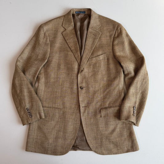 Polo Ralph Lauren (42L) Silk/Linen/Wool Overcheck Herringbone/Birdseye Sports Coat