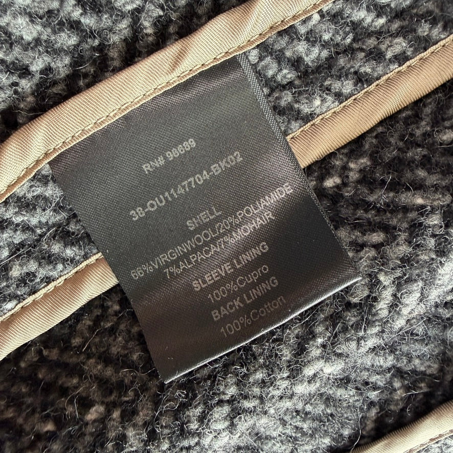 Todd Snyder (L) Wool/Alpaca/Mohair Boucle Tweed Balmacaan Coat