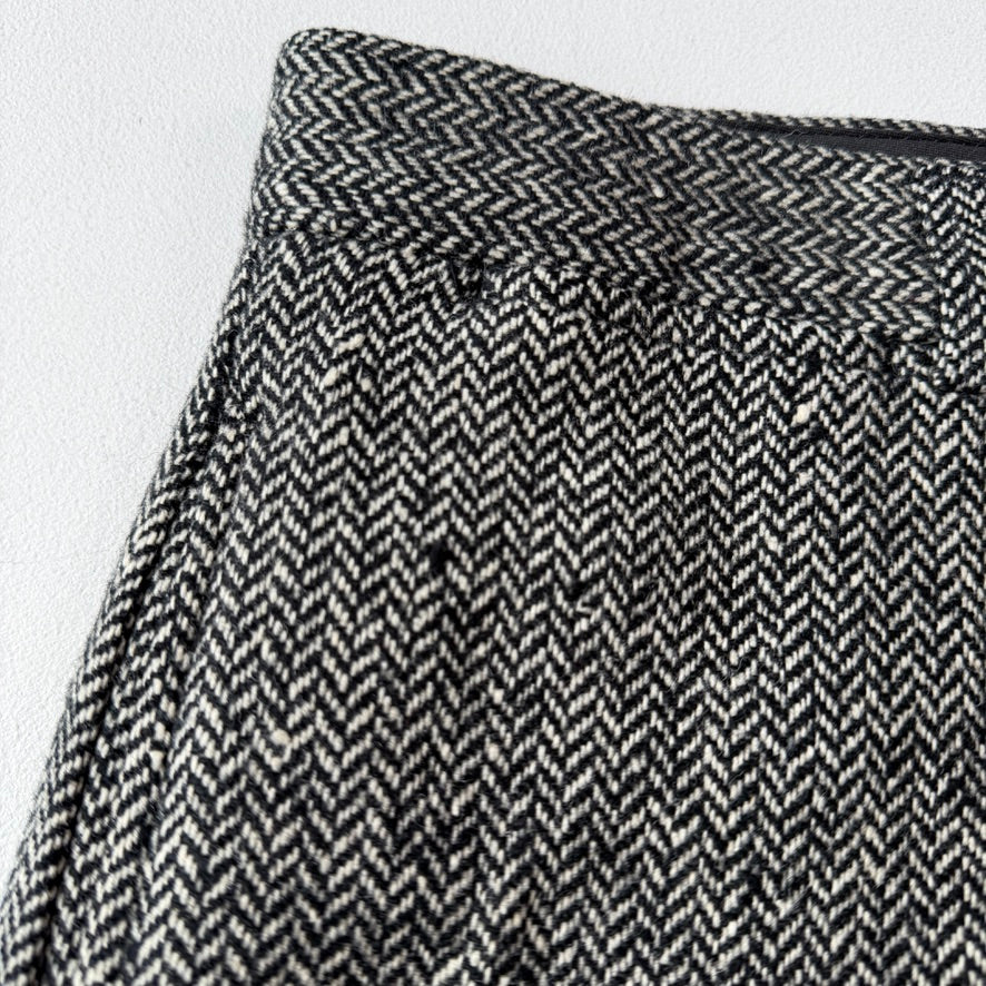 Polo Ralph Lauren (33x30) Back-Cinch Wool Tweed Herringbone Pants