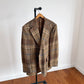 Polo Ralph Lauren (46L) Wool/Alpaca Tweed Blue/Purple Overcheck Sport Coat