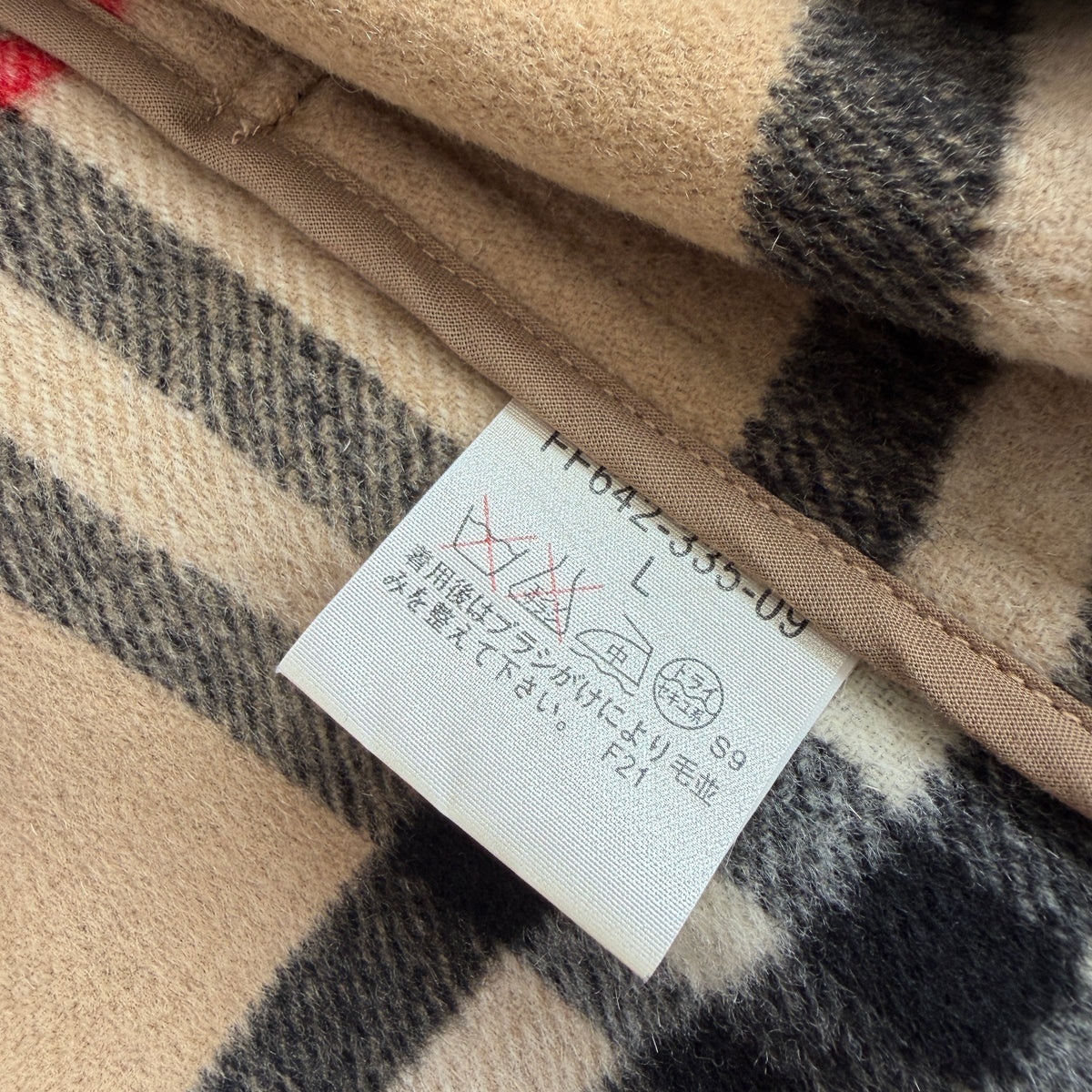 Burberry (50IT) 100% Wool Fleece Collar Double Breast Belted Trench Coat