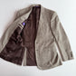 Ralph Lauren Purple Label (38R) Wool/Silk/Linen Beige Houndstooth Sport Coat